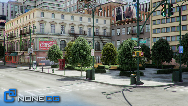 3d new york 8 blocks model - NYC - 8 Blocks - 68 Buildings... by NONECG