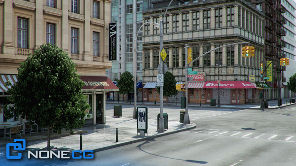 3d new york 8 blocks model - NYC - 8 Blocks - 68 Buildings... by NONECG