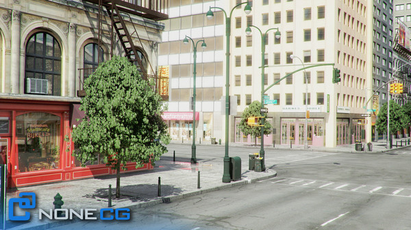 3d new york 8 blocks model - NYC - 8 Blocks - 68 Buildings... by NONECG