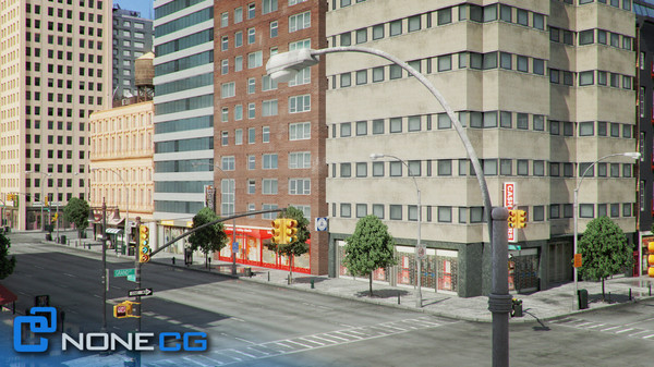 3d new york 8 blocks model - NYC - 8 Blocks - 68 Buildings... by NONECG