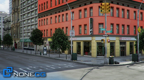 3d new york 8 blocks model - NYC - 8 Blocks - 68 Buildings... by NONECG