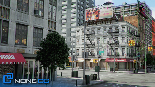 3d new york 8 blocks model - NYC - 8 Blocks - 68 Buildings... by NONECG