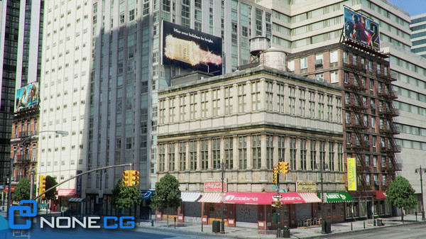 3d new york 8 blocks model - NYC - 8 Blocks - 68 Buildings... by NONECG