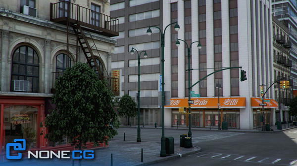 3d new york 8 blocks model - NYC - 8 Blocks - 68 Buildings... by NONECG
