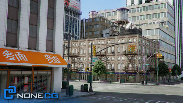 3d new york 8 blocks model - NYC - 8 Blocks - 68 Buildings... by NONECG