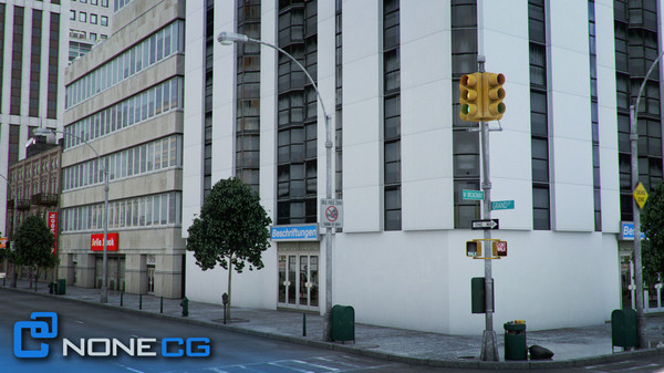 3d new york 8 blocks model - NYC - 8 Blocks - 68 Buildings... by NONECG