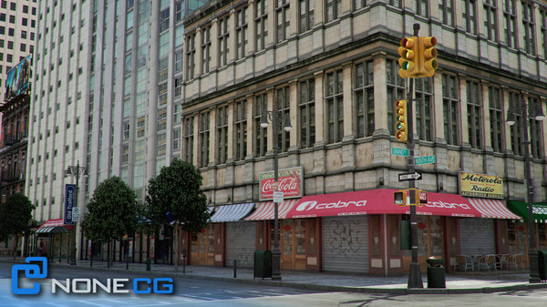 3d new york 8 blocks model - NYC - 8 Blocks - 68 Buildings... by NONECG