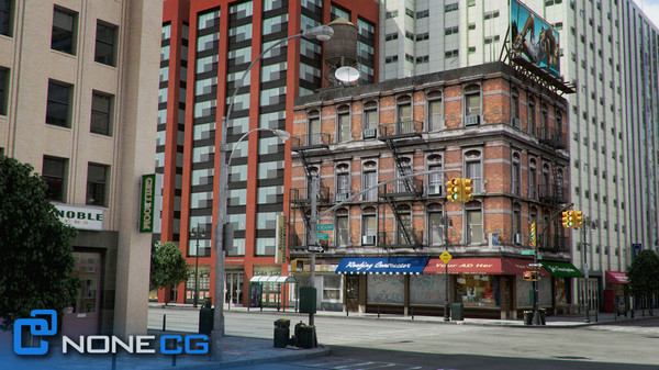 3d new york 8 blocks model - NYC - 8 Blocks - 68 Buildings... by NONECG