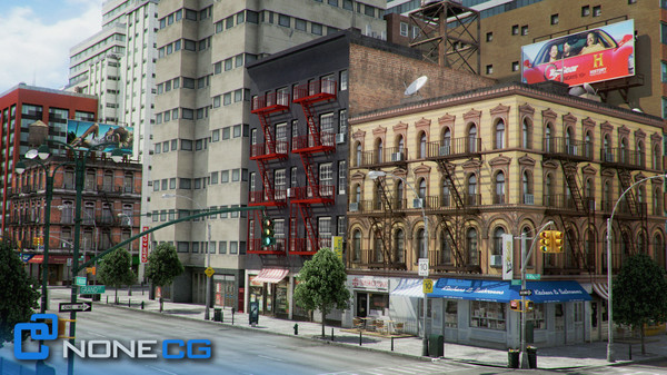 3d new york 8 blocks model - NYC - 8 Blocks - 68 Buildings... by NONECG