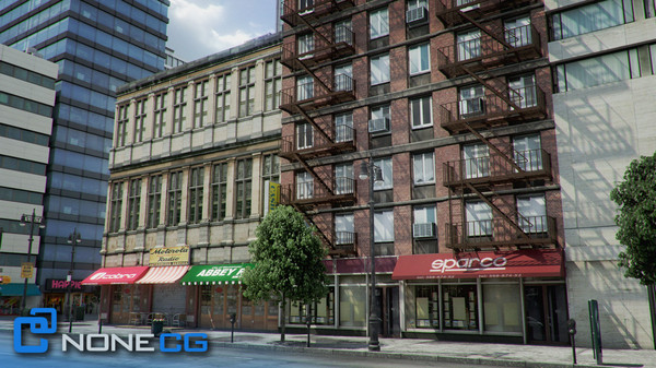 3d new york 8 blocks model - NYC - 8 Blocks - 68 Buildings... by NONECG