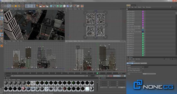 3d new york 8 blocks model - NYC - 8 Blocks - 68 Buildings... by NONECG