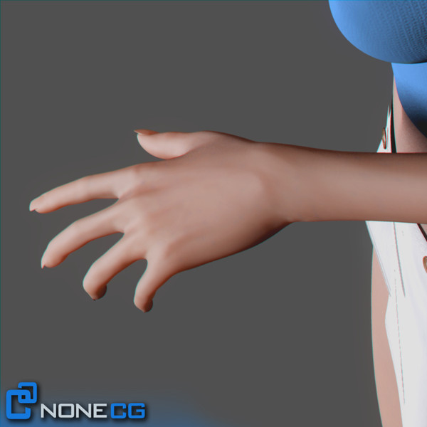 realistic female 3d model - Anatomy Woman Jessy Rigged by NONECG