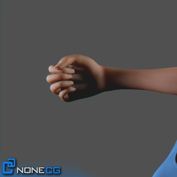 realistic female 3d model - Anatomy Woman Jessy Rigged by NONECG