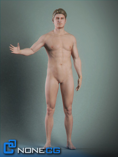 realistic male character rigged max - Adult Male Brian Nude Rigged... by NONECG