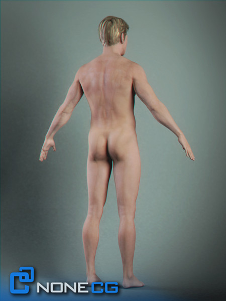 realistic male character rigged max - Adult Male Brian Nude Rigged... by NONECG