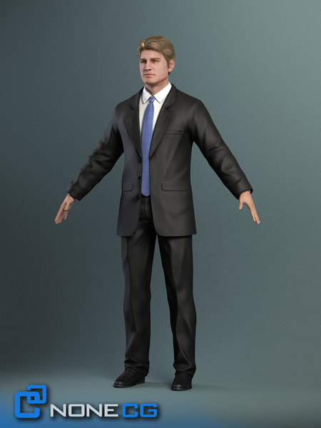 realistic male character rigged 3d model - Anatomy Male Brian Rigged by NONECG