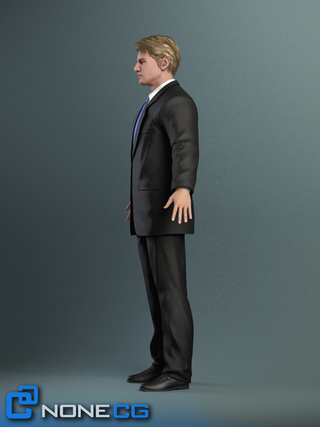 realistic male character rigged 3d model - Anatomy Male Brian Rigged by NONECG