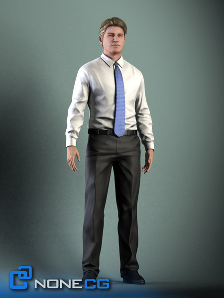 realistic male character rigged 3d model - Anatomy Male Brian Rigged by NONECG