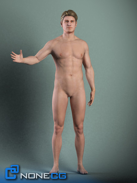 realistic male character rigged 3d model - Anatomy Male Brian Rigged by NONECG