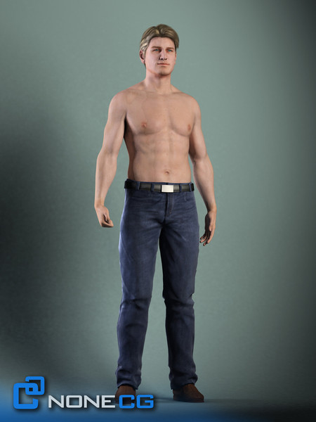 realistic male character rigged 3d model - Anatomy Male Brian Rigged by NONECG