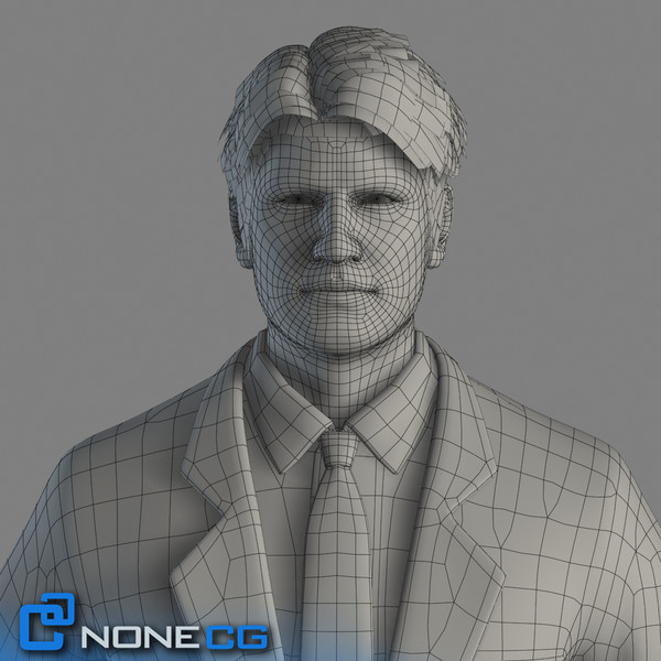 realistic male character rigged 3d model - Anatomy Male Brian Rigged by NONECG
