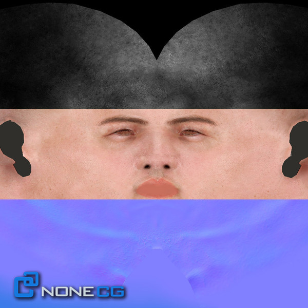 realistic male character rigged 3d model - Anatomy Male Brian Rigged by NONECG