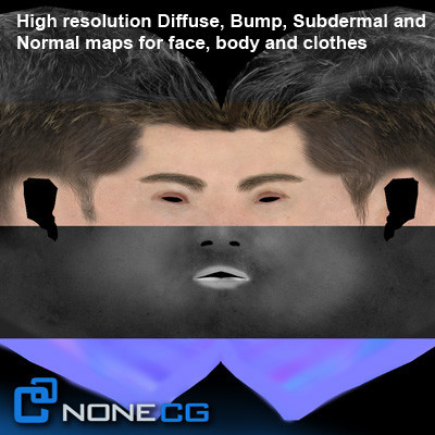 maya realistic male - Adult Male Tom... by NONECG