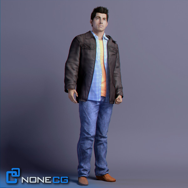 3d realistic male man model - Anatomy Male Tom Rigged by NONECG