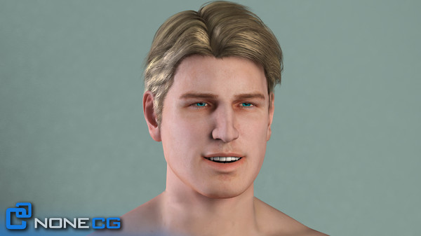 realistic male character rigged 3d model - Anatomy Male Brian Rigged by NONECG