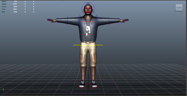 maya casual male 02 - Casual Male 02 by ignisfatuus
