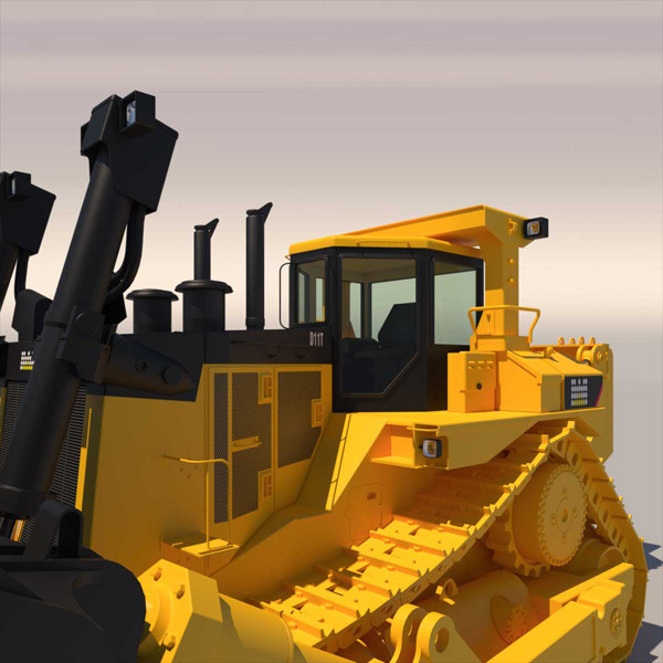 bulldozer dozer 3d model - Bulldozer 2012... by ArqArt3D