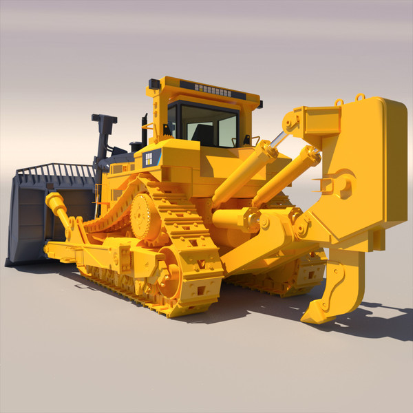 bulldozer dozer 3d model - Bulldozer 2012... by ArqArt3D