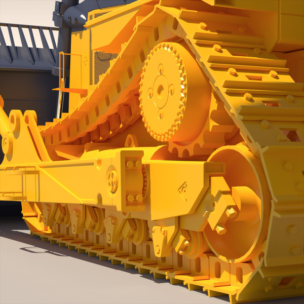 bulldozer dozer 3d model - Bulldozer 2012... by ArqArt3D