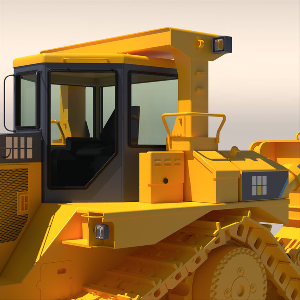 bulldozer dozer 3d model - Bulldozer 2012... by ArqArt3D