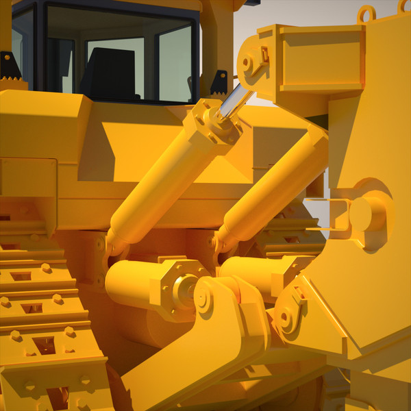 bulldozer dozer 3d model - Bulldozer 2012... by ArqArt3D