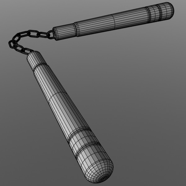 3ds max nun chucks - Nun Chucks by mostlysquare