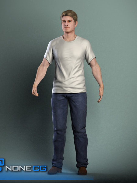 realistic males female rigged 3d model - Pack - Adult Males and Female Rigged... by NONECG