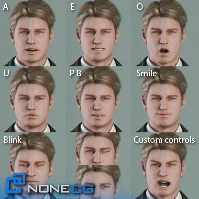 realistic males female rigged 3d model - Pack - Adult Males and Female Rigged... by NONECG