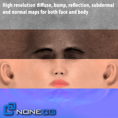 realistic males female rigged 3d model - Pack - Adult Males and Female Rigged... by NONECG