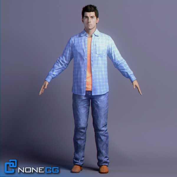 realistic males female rigged 3d model - Pack - Adult Males and Female Rigged... by NONECG