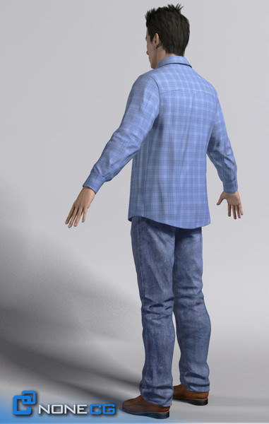 realistic males female rigged 3d model - Pack - Adult Males and Female Rigged... by NONECG