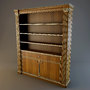 3d bookcase scappini 2232 model