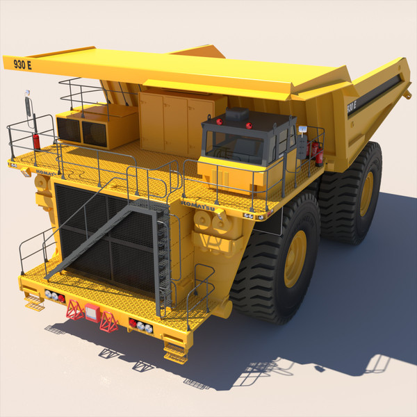 truck komatsu 930e 3d model - Komatsu 930E... by ArqArt3D