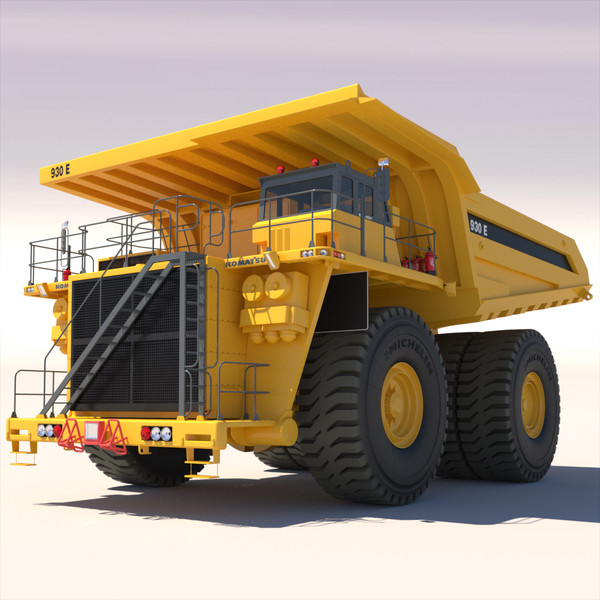 truck komatsu 930e 3d model - Komatsu 930E... by ArqArt3D