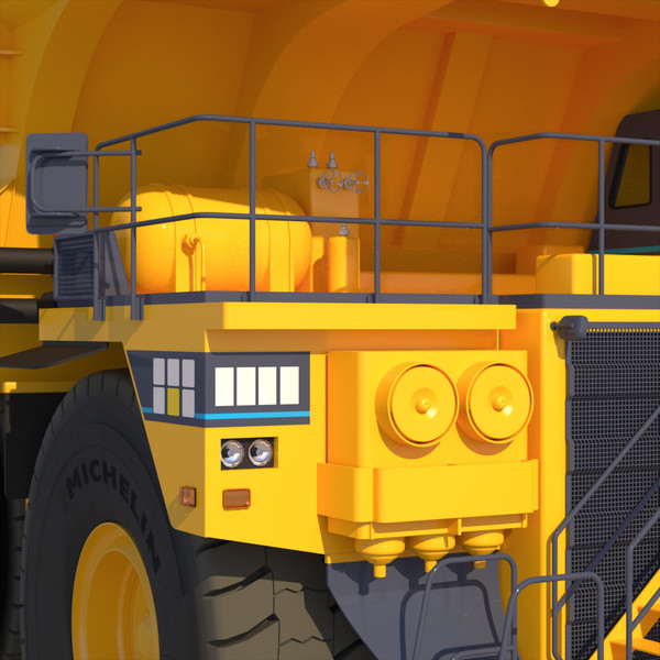 3d model mining rigid dumptruck - Mining Rigid DumpTruck 2012... by ArqArt3D