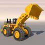wheel loader 3d obj