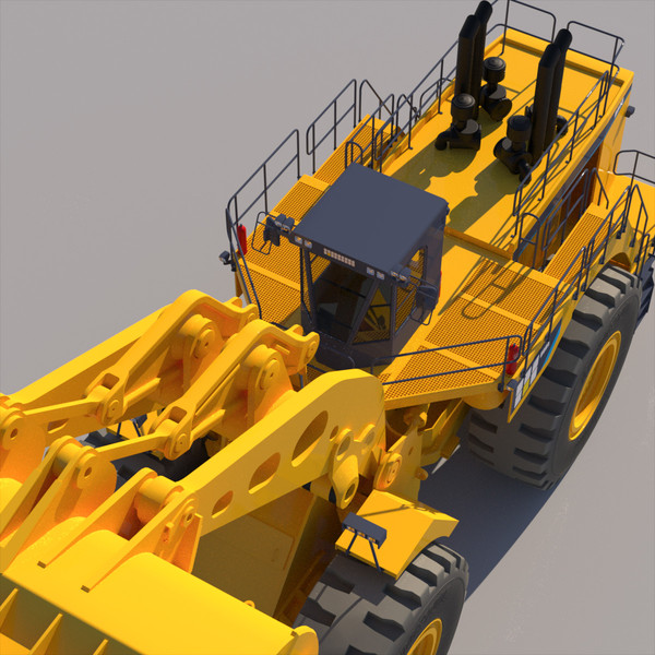 wheel loader 3d obj - Wheel Loader 2012... by ArqArt3D