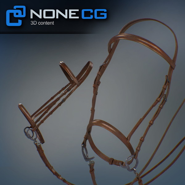 horse animal mammal 3d model - Western Horse... by NONECG