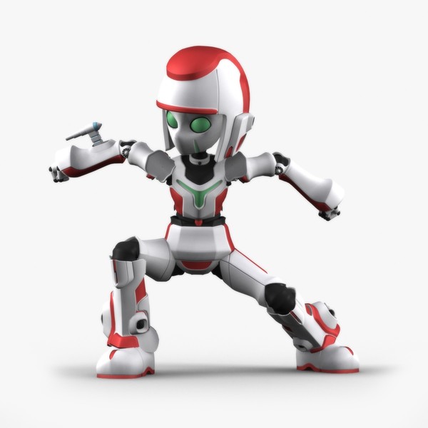 Futuristic Female Robot
