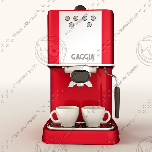 espresso machine gaggia 3d model - Espresso Machine Gaggia Baby... by PlastyForma